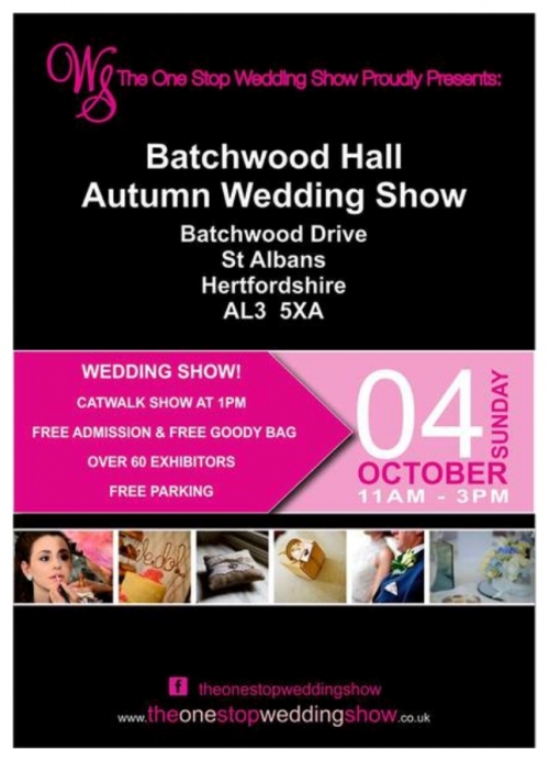 Batchwood Hall wedding fair -Sunday 4th October